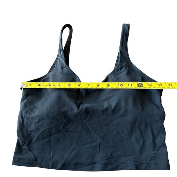 Lululemon Women’s 10 Align Tank Solid Black Fitted Crop Padded Basic Trendy New - Picture 8 of 10